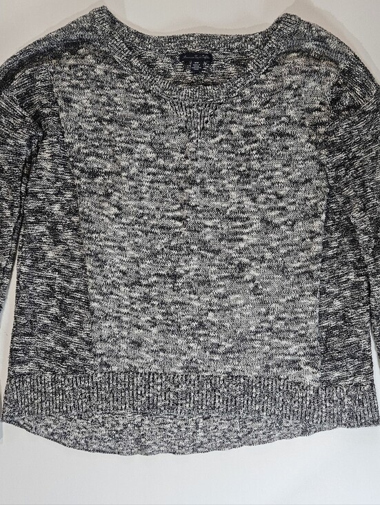 American Eagle Outfitters Sweaters - American Eagle Sweater Womens Medium Gray Space Dye Metallic Sparkle Relaxed Fit